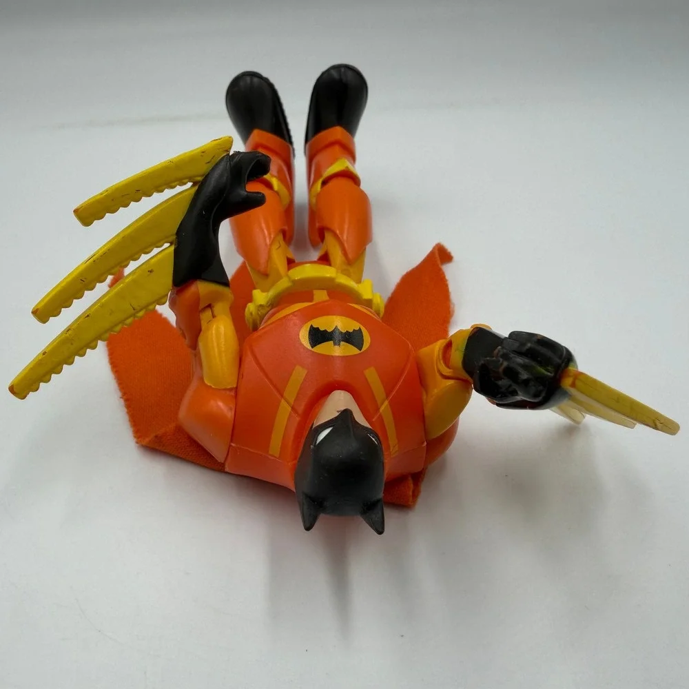 Batman The Brave and the Bold Orange Suit Action Figure with Cape and‎ Blades